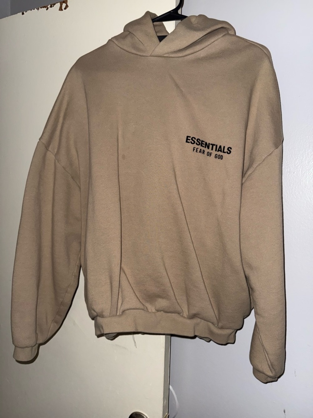 Fear of God Essentials Men’s Desert Green Hoodie Size Small